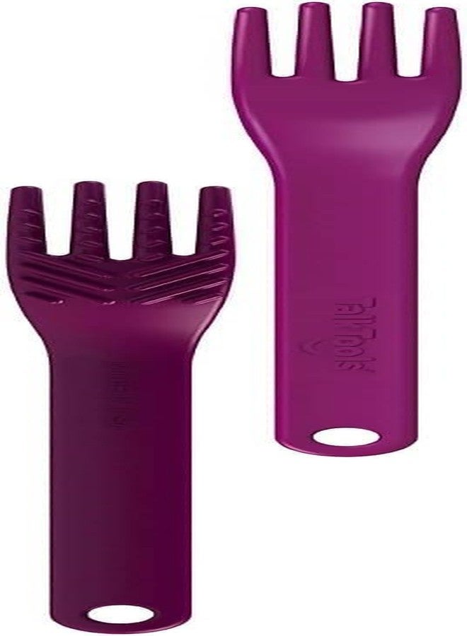 TalkTools® Magenta Fork™ - Provides oral awareness during feeding | Encourages lip closure | Increases sensory awareness | FDA compliant, Latex, Lead, BPA, and Phthalates free (Wee Textured) - Image 1